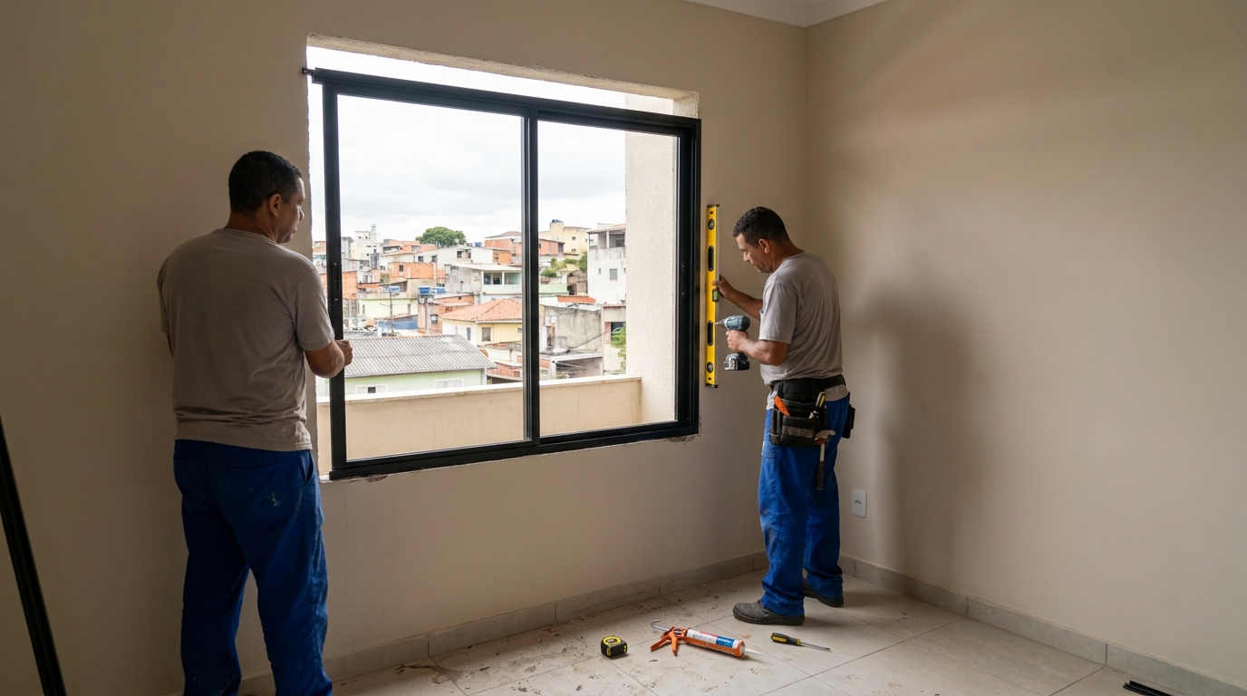 Fechamento de Ambientes no Bom Retiro, Santos‑SP