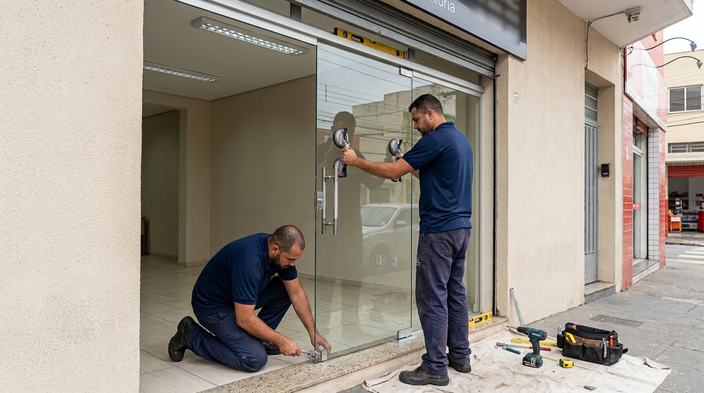 Portas Residenciais e Comerciais no Saboó, Santos‑SP