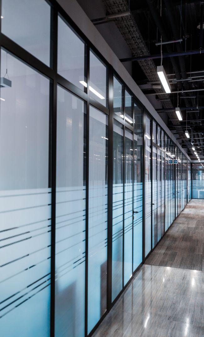 parede de vidro em Santos