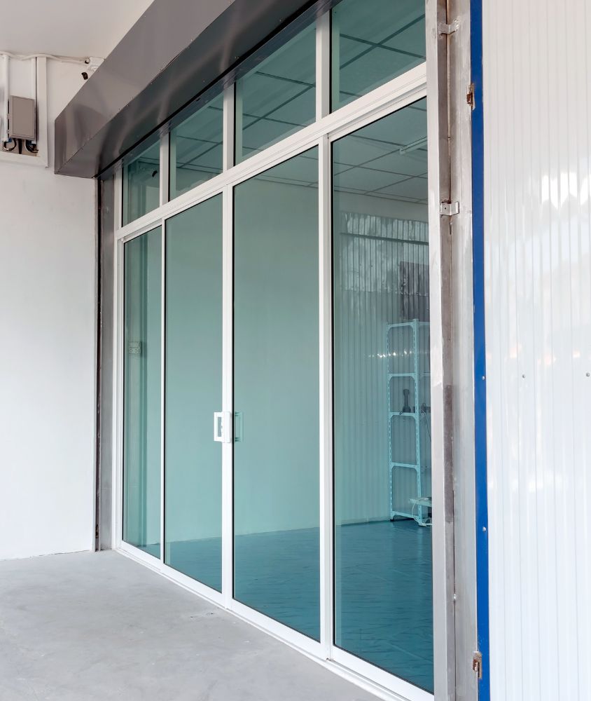 porta de vidro em Santos